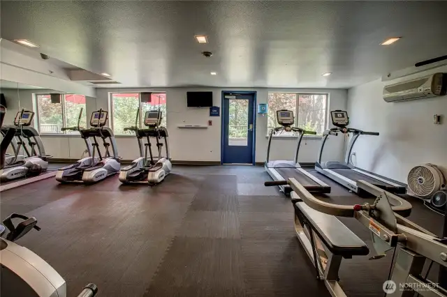 Updated community exercise room.