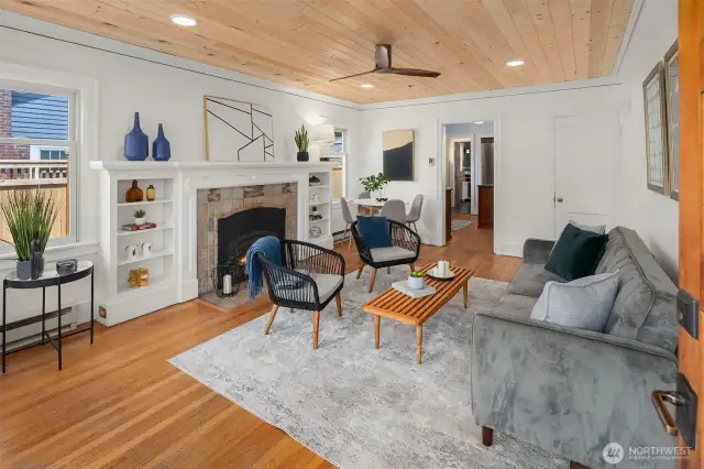 Hardwood floors throughout