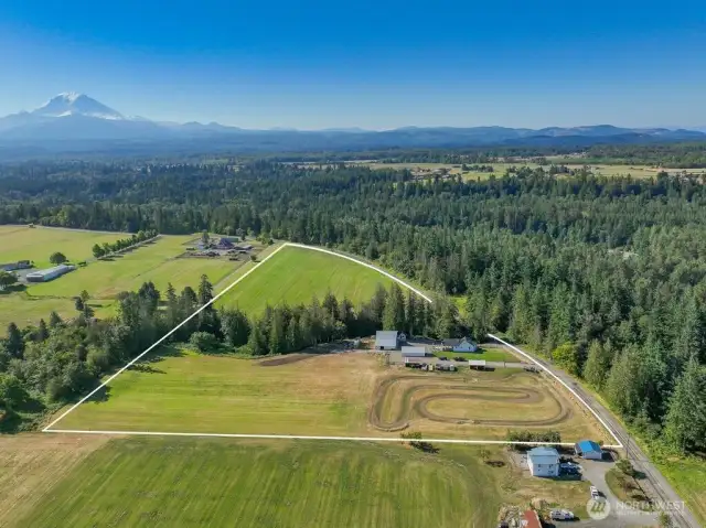 Top View of Property and Mt Rainier
