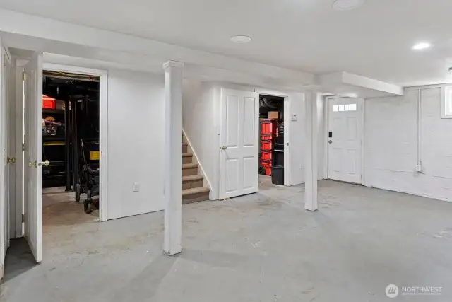 Doors into Storage Area