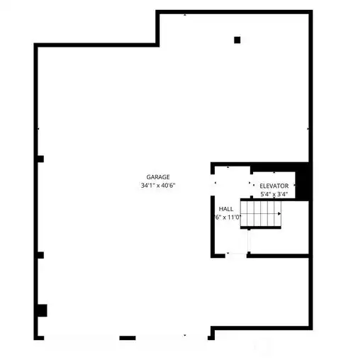 FLOOR PLAN FOR GARAGE LEVEL