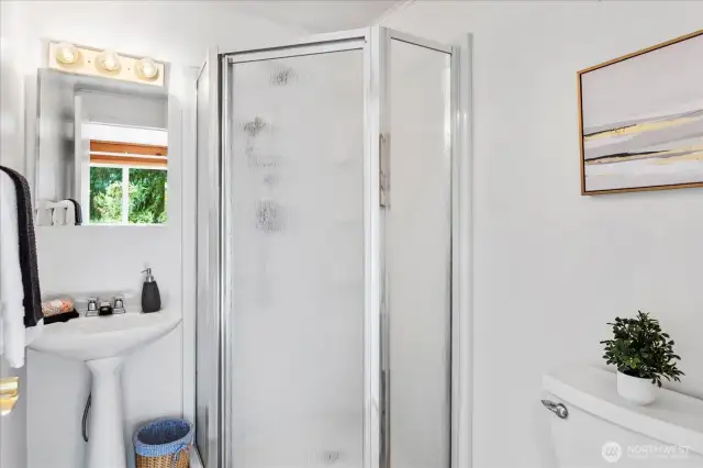 3/4 bath off family room