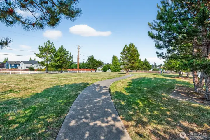 Community Park across the street