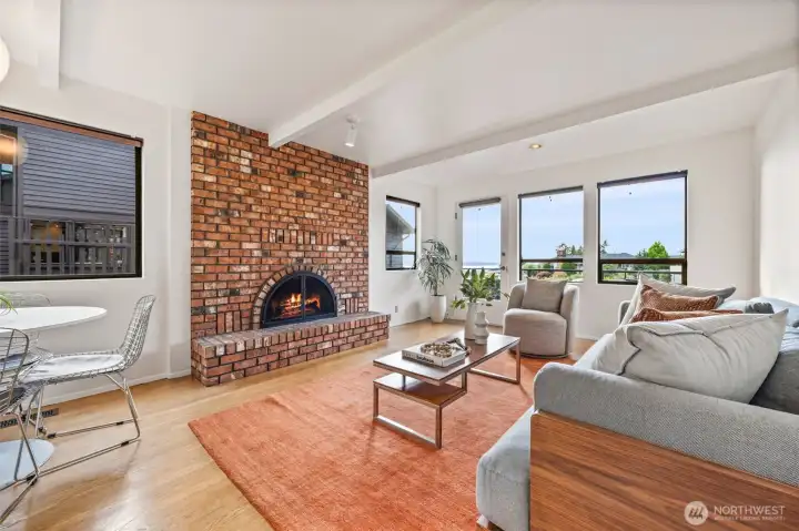 Family room with views