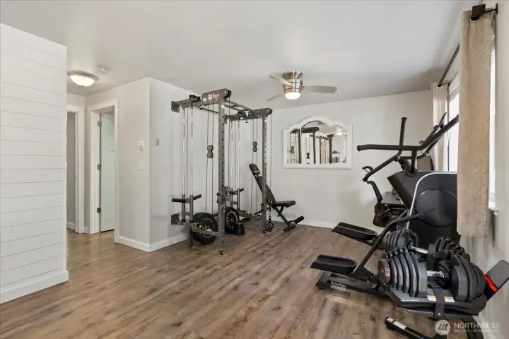 Family room. All new doors & trim throughout the home.