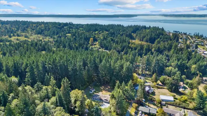 Aerial shot. You'll love this great North-End location close to beaches, parks & golfing.
