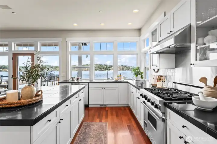 Viking appliances in the Gourmet Kitchen.