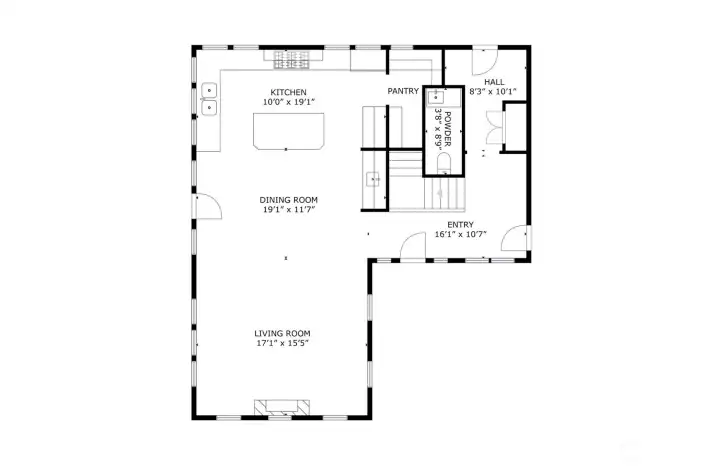 Sizes and Dimension are approximate. Actual may vary.