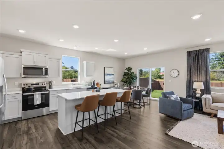 Huge open space in the center of the home. Actual home is under construction. Colors, materials, and features may vary. See site agent for details.