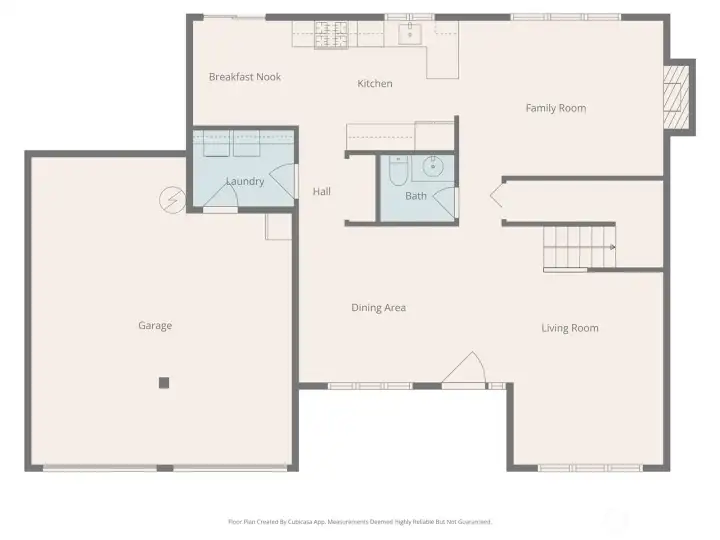 Floor plan for the main floor.