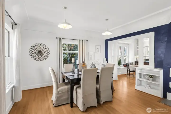 French doors are stored downstairs and could easily be put back up.