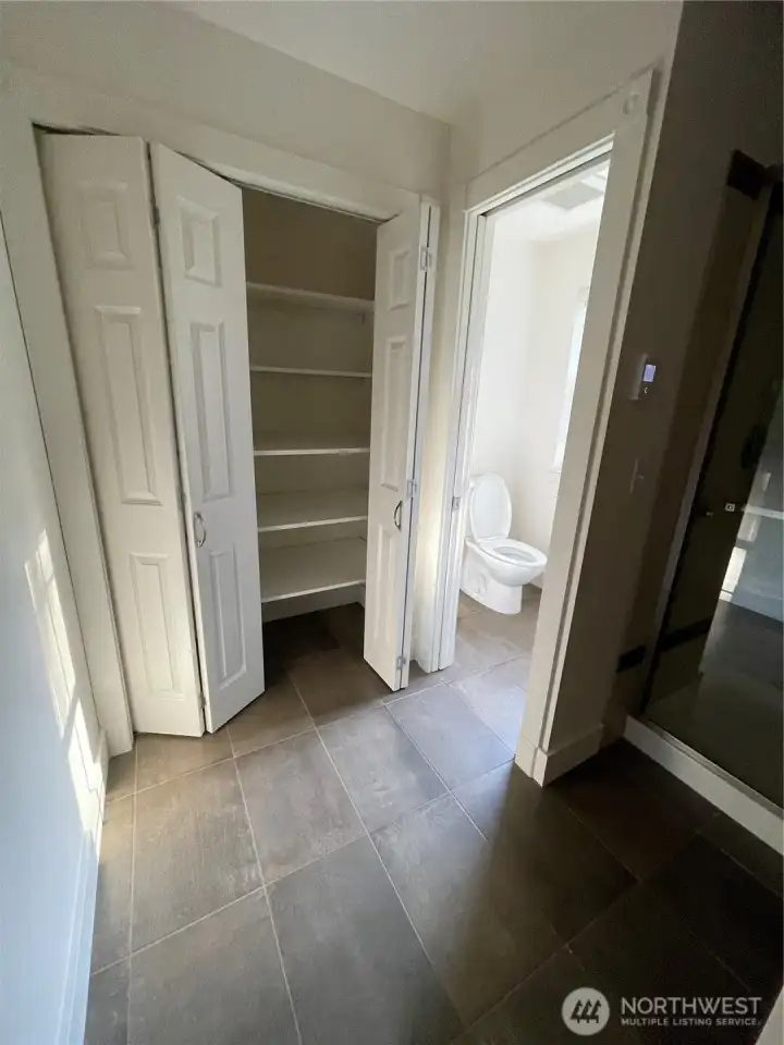 Heated tile floors in the Master bath~