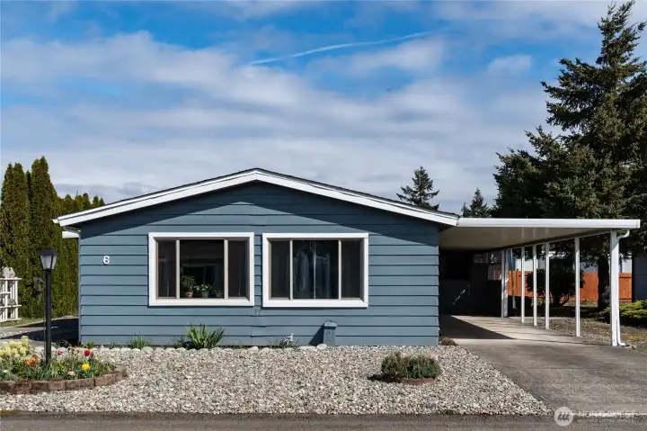 Low maintenance landscaping.