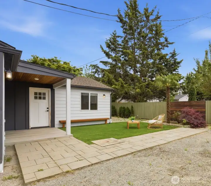 Large back yard ready for your vision.