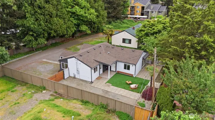 Nestled on a quiet, private road.