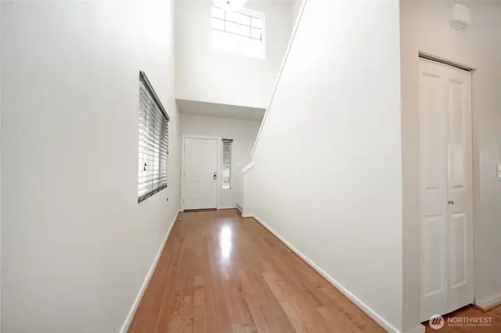 Take the stairs up to the second floor Take the stairs up to the second floor