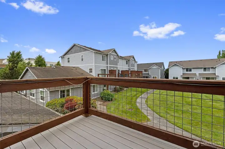 2nd floor outdoor composite deck.