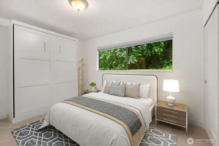 Second bedroom. Virtually staged Second bedroom. Virtually staged