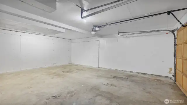 Private garage for covered parking.