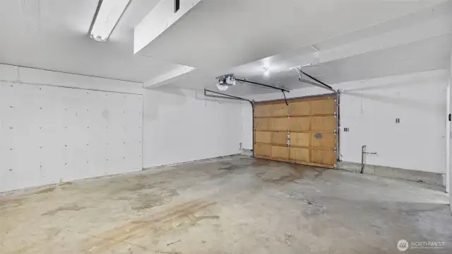 Room for vehicles and storage space.