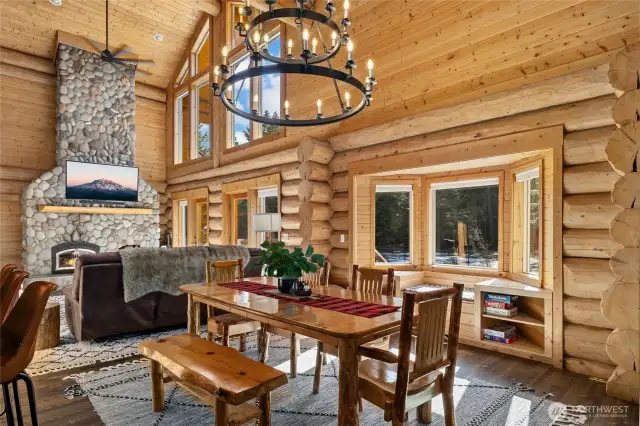 Dining area with window nook!