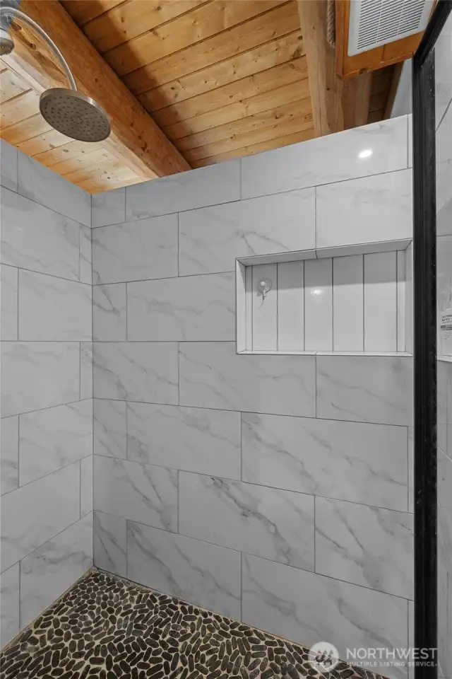 Walk in shower in Primary bath