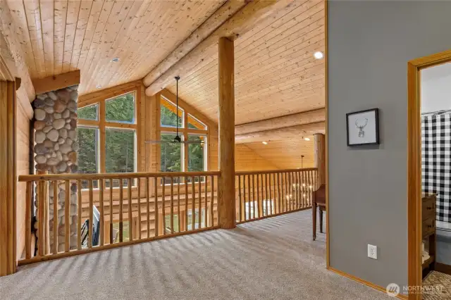 Look at the views as you come upstairs!!