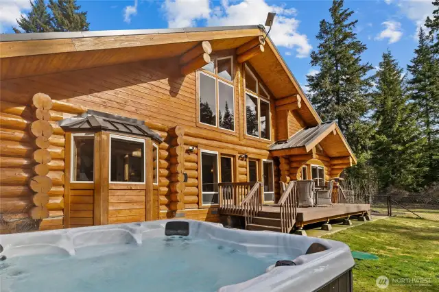 Hot tub is warm and ready to enjoy!