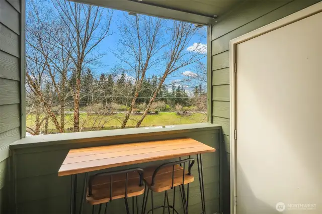 Balcony off dining room