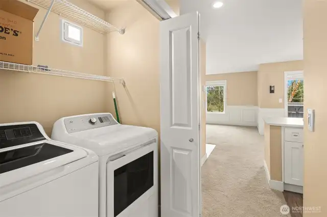 Laundry in hall