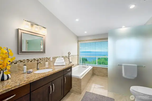 Primary suite full bath.