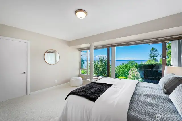 1 of 2 bedrooms on the lower level.