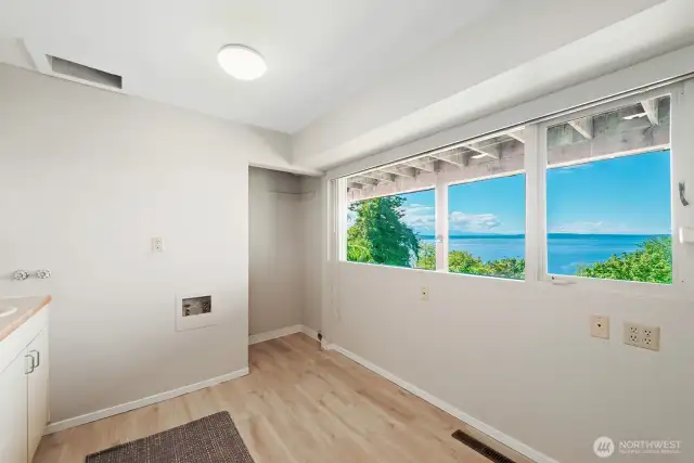 Even the laundry room has a view!