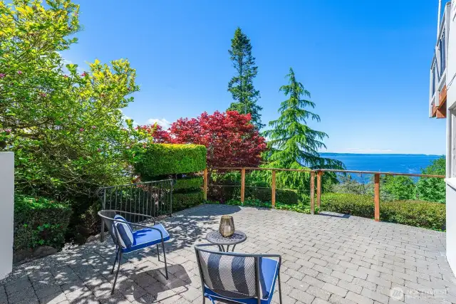 This patio is located off one of the lower level bedrooms.