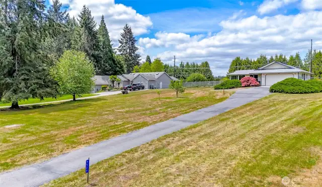 This home sits in a rural setting with lots of room to move.