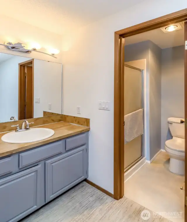 3/4 bath.