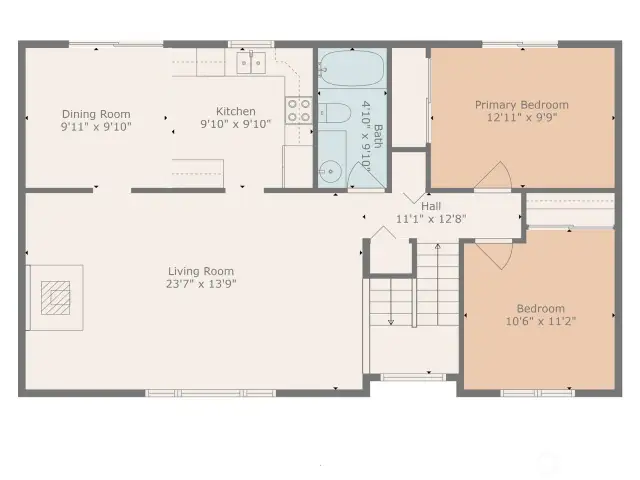 Floor Plan for second level.