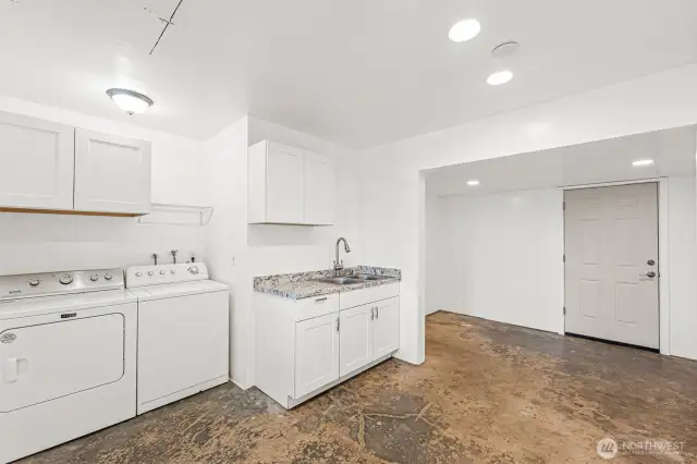 This area could be converted into a second kitchen.
