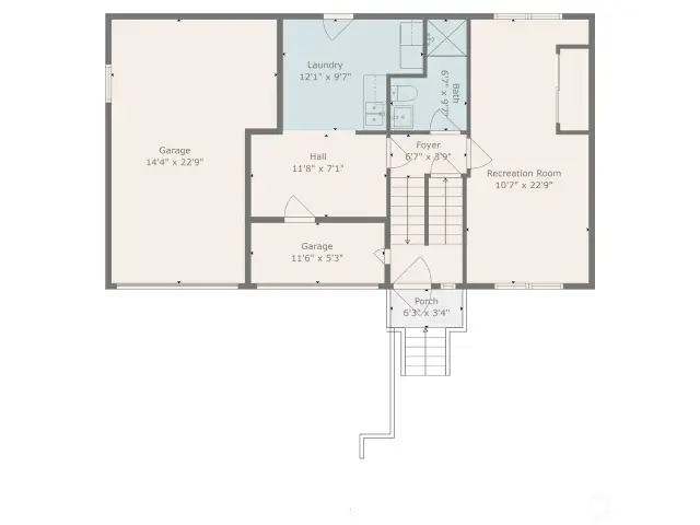 Floor Plan for lower level.