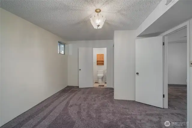 Basement brm 1/2 bath