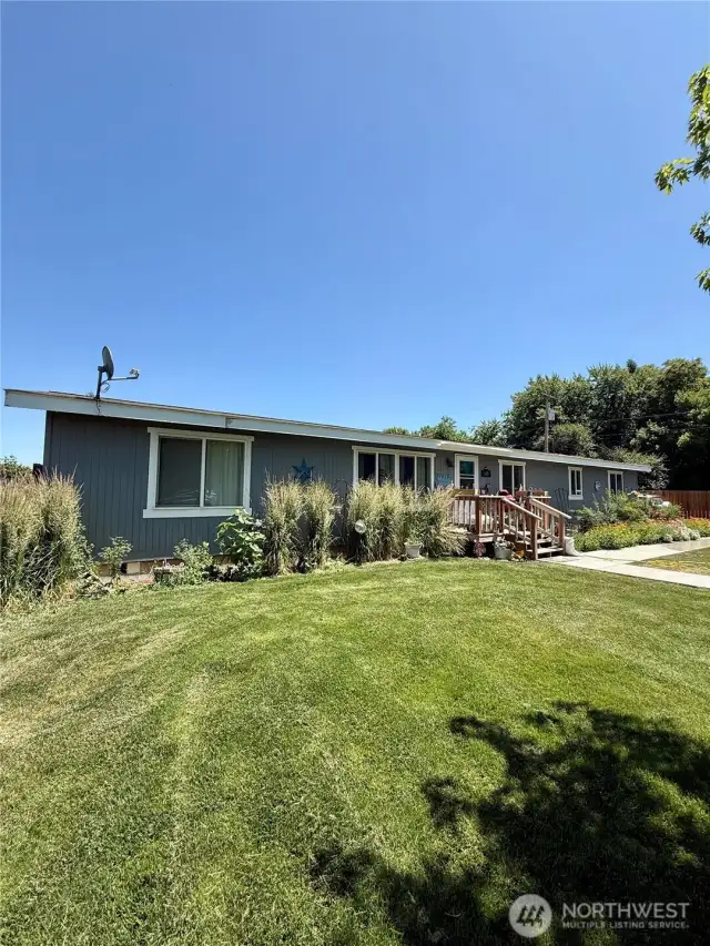 Fenced front yard