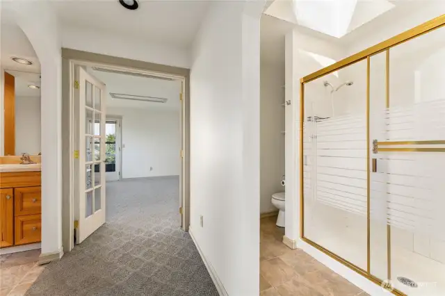 upper bath area