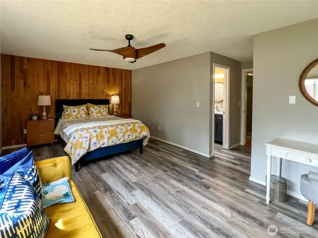 Primary Bedroom has extra space for office area