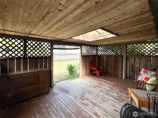 Covered Back Deck