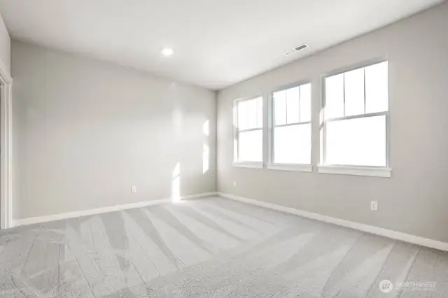 Nice to have a main floor bedroom for those that have difficulty navigating stairs. Photos are for representational purposes only. Some colors and finishes may differ.