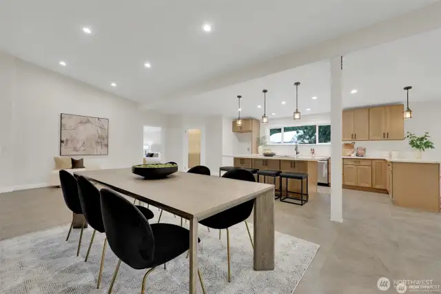Spacious dining area, perfect for weeknight dinners or entertaining guests.