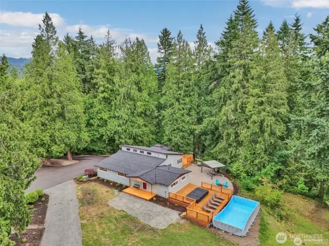 Plenty of yard space for games, gatherings, and four-legged friends.