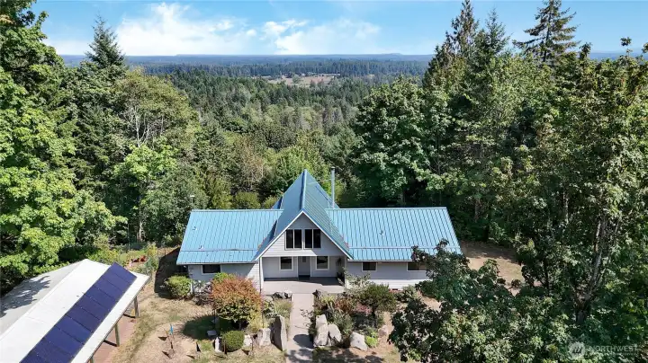 Acreage owned to the east of the home - could take down trees for even more views!
