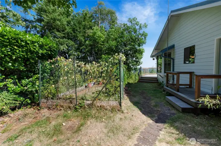 Garden space right off the mudroom