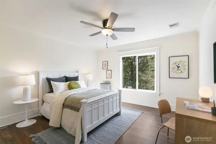 Generous south side bedroom